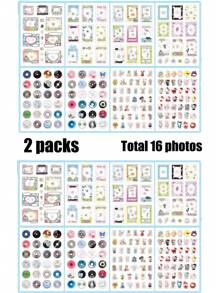 16/8pcs/Pack Sticker Pack, Happy Imagination Series With Ins Style Small Animal, Food, Beverage And Dessert Themes, Made Of Waterproof PET Material, Easy To Cut And Paste, Decoration For Notebook, Photo Frame, Phone Case, Cup, Trash, Magazine, Stationery Box, DIY Personalization, Back To School