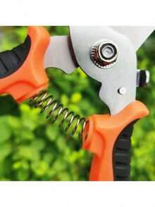 1pc Stainless Steel Pruning Shears, Garden Scissors For Outdoor Use - Black - View 3