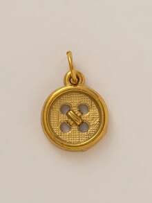 1 件时尚精致不锈钢飞机恐龙钱包蛋蜡烛吊坠，镀 18K 金，不易氧化，适合 DIY 创意项链、手链、耳环、包链、钥匙扣和创意吊坠，适合妻子、母亲和女友日常佩戴