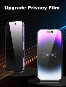 paquete de 1 Protector de pantalla de vidrio templado anti-espía compatible con 16/16 Pro Max/15/14/13/12/11 Pro Max Mini XR XS MAX - Brillante, resistente a rasguños, película protectora a prueba de roturas