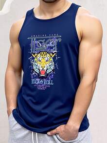 King T-shirt 男士T恤 - 藏蓝色 - 查看 1