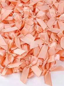 50pcs/Pack Silk Satin Ribbon Bows, Used For Gift Packing Decoration, DIY Hair Clips & Headbands, Gift Baskets, Birthday Packages, Holiday Decorations, Office Decor, Wedding Decor, Bridal Shower Decor, Cake Decorations, Party Supplies, Clothing, Shoes, Bags, Lingerie Accessories, Garment Trims