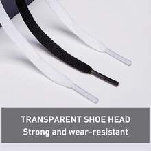 TendenciaUamGlsob - Cordones planos de algodón para zapatos deportivos de repuesto para zapatos deportivos Air  1/2/3/4/5/6/7/8Calidad premium - Blanco - Ver 12