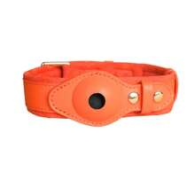 Correa para el cuello del perro con localizador anti-pérdida Apple Airtag, estuche protector para collar con localizador GPS