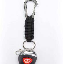 2 Pack Paracord Keychain Carabiner Clips Parachute Cord Lanyard Hanger Hook - Orange - View 9