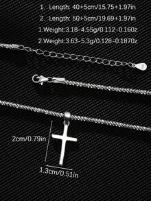 SYMFNY 1 件 925 纯银简约花朵和吊坠项链，适合男士，适合不同场合