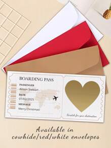 Customized Personalized Scratch Cards, Boarding Passes, Vacation Scratch Cards, Surprise Travel Scratch Cards, Vacation Gifts, Surprise Vacation Destinations, Gifts For Vacation Parties - Multicolor - View 19