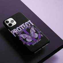 Funda para teléfono, 1 unidad, morada, estilo vintage, de alta gama, con acabado mate premium, compatible con phone 16 Pro/15/14/13/12/11. - Negro - Ver 4