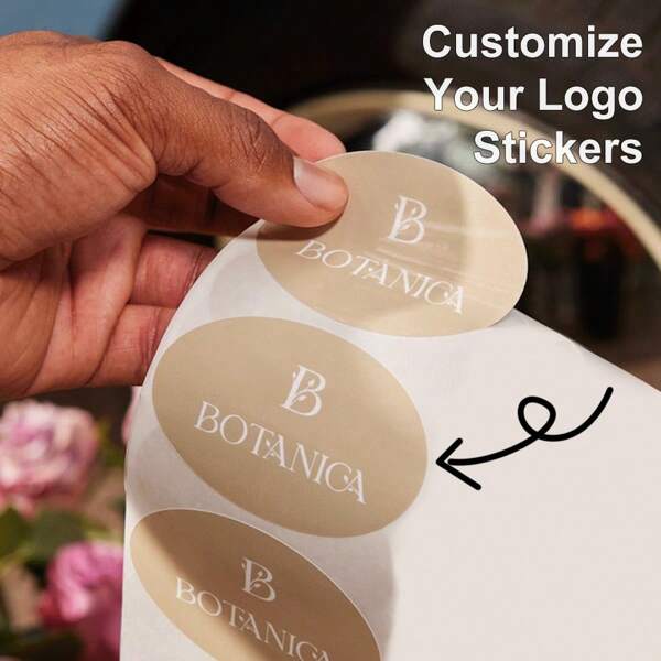 Custom Oval Stickers - Personalized Logo Seal Labels For Coffee Cups, Gift Wrapping, And Commercial Packaging - High-Quality Face Paper, Custom Design, Birthday Gift Stickers, Cute Stickers, Packaging Stickers Suitable For Commercial And Personal Handicrafts.,School Supplies,Back To School