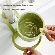 1/2pcs Household Hanging Drain Basket, Kitchen Sink Residue, Anti Clogging, Anti Odor, Anti Insect Universal Filter Screen, Drain Water Without Dirtying Hands