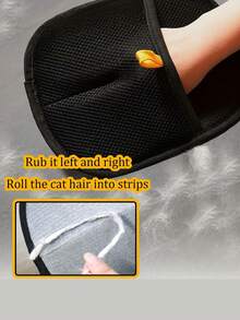 1/2/3/5pcs Double-Sided Anti-Static Pet Deshedding Gloves, Double-Sided Deshedding Brush, Suitable For Furniture, Car Seats, Carpets, Bedding, Clothes, Reusable And Machine Washable, Black Mesh Design Effectively Removes Hair, Pet Deshedding Tool, Furniture Cleaning, Durable Fabric - Multicolor - View 6