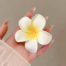 2 件套鸡蛋花发夹，女孩侧发夹，海滩和假日摄影配件，学校用品 - 4pcs雞蛋花髮夾 - 查看 5