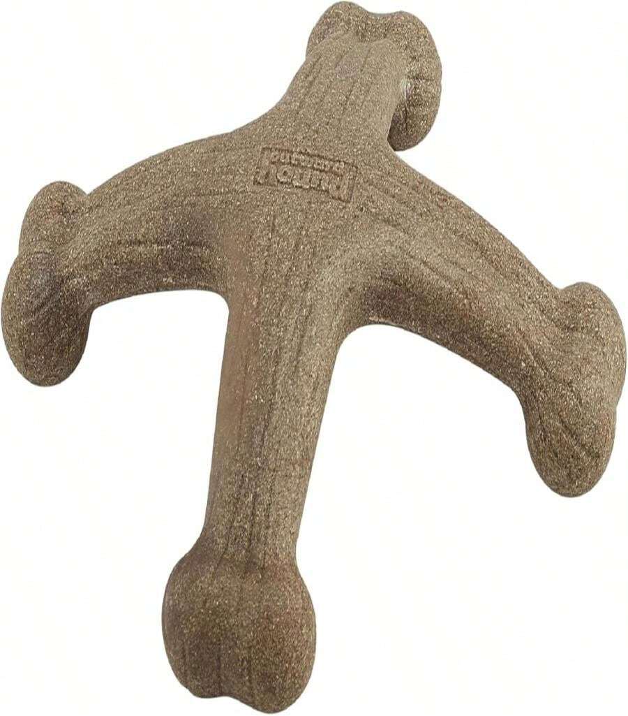 Outward Hound Dogwood Wood Durable Dog Chew Toys, Real Wood &Amp; Calming Hemp, 2-Pack, Medium - 山茱萸傑克 - 查看 1