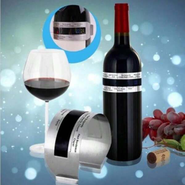 Thermomètre de col de bouteille de vin, outil de bar et boisson. Thermomètre intelligent à clip pour bouteille de vin avec affichage LCD, pour le champagne et la bière