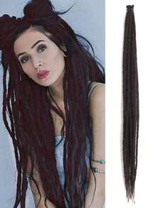 18 Inch / 24 Inch Dreadlock Extensions 0.6 Cm Width 20 Strands-Natural Black, Soft Hippie SE Dreads Synthetic Loc Extensions For Women And Men - Multicolor - View 24