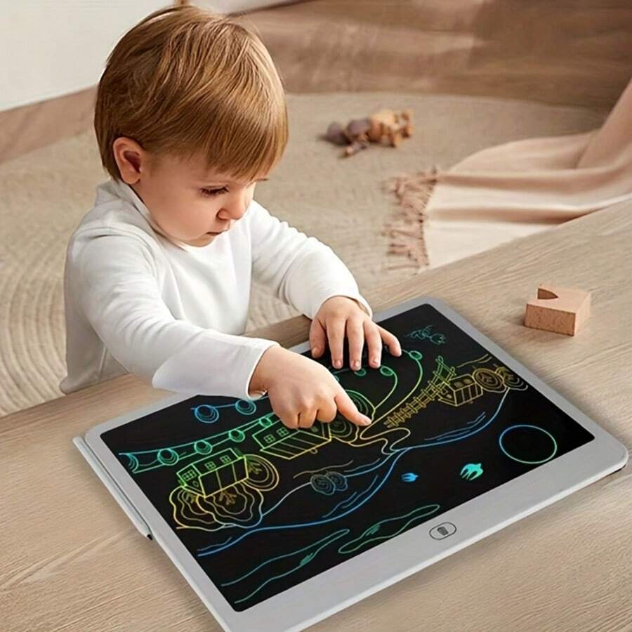 1 pieza Tableta de escritura LCD de 13/16 pulgadas, Pizarra de garabatos para niños, Tablero de dibujo LCD de pantalla grande