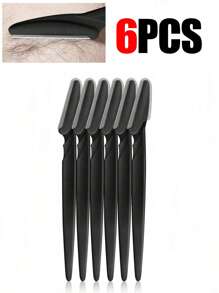 30 Piezas/Botella Navajas para cejas en estuche, hojas de recortadora facial con contenedor, hojas de recorte de cejas y maquinilla de afeitar para eliminación de vello facial y corporal, productos y accesorios para el cabello para peluquería, salón de belleza y artículos de viaje esenciales
