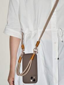 3pcs/Set Stylish Korean Black Braided Lanyard, Compatible With Apple 17 Pro Max, 14, 13, 11, XS Max, 12 Pro, 8/7/8 Plus, Versatile Shoulder Strap, Phone Case Accessories