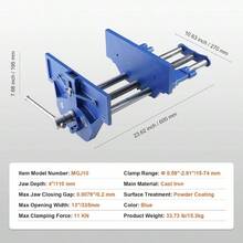 13 In Woodworking Se, Woodworking Nch Se. Eavyduty Cast Iron  For Workbench With 10.6" Aw Width. With Quick Release Lever For Woodworking, Cutting, And Drilling - Initial - View 8