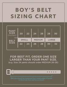 Cinturón de piel para niños Cinturn para Niños - Negro, Clásico - Ver 10