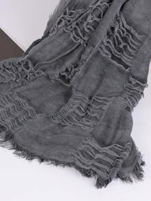 1 PC Good Quality Medieval Hooded Cloak Greek Gods Shoulder Cape Post Apocalyptic Wrap Scarf Rogue Cowl Viking Renaissance For Men&Women Halloween Black Cape - Grey - View 4