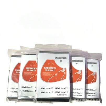 Emergency Use Film Warm Blanket, Suitable For First Aid Kit, Compact Waterproof Natural Disaster Equipment, Retains Body Heat And Keeps You Warm, Size 51.18*82.67 Inches