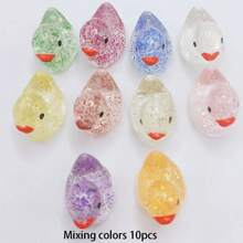 10/20 buc mini rățuște cu sclipici colorate, rățuște mici din rășină, pot fi ascunse figurine de animale din plastic, pentru casă de joacă în miniatură, peisaj, acvariu, decorare, cele mai bune cadouri, ziua de naștere, absolvire, decorare interioară, decorare cameră, decorare interioară