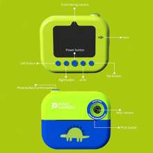 PANDA Instant Printing Camera For Boys And Girls 1080P HD Recording 4800W Pixels 2.4" Large Screen MP3 Music 13 Shooting Filters Built-In 1500 MAh Rechargeable Lithium-Ion Battery Selfie Digital Cameras With Print Paper For Teenagers Age 6-16+ Years Old Birthday/Holiday/Travel/Record Life