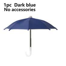 1pc Mini Umbrella, Motorcycle Outdoor Riding Phone Small Rain Umbrella, Cute & Compact, Piggy Bracket, Wind Resistant & Rainproof, Dual Use Sunny/Rainy, 8 Ribs, Silver Coating, Handle, Rain & Sun Protection, Suitable For Outdoor Live Streaming, Motorcycle Riders, 170T Polyester Umbrella Cloth, Multiple Colors Available