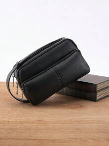 HOVI'S Casual clutch, geschikt voor woon-werkverkeer en reizen, grote capaciteit en multifunctioneel, combineert een modieuze uitstraling met draagbaarheid, geschikt als cadeau voor mannen