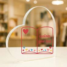 1 Stück acrylische Ornamente, witzige acrylische Hochzeitsgeschenkornamente - personalisierter transparenter Anhänger für beste Freunde, Freund, Brautjungfer, Trauzeugen - einzigartige Dekoration für Hochzeit, Junggesellenabschied, Verlobung, Jahrestag - individuelle Aufbewahrungsdekoration für Schreibtisch, Regal, Schlafzimmer - kreative und herzerwärmende Geschenkidee