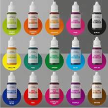 Set de cuisine 20 couleurs, pigments de décoration de cuisson - pigments de cuisine liquides DIY pour la décoration de gâteaux, les biscuits de Pâques, les œufs de Pâques et autres artisanats, parfait pour les cadeaux de la fête des mères