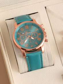 1/3/4/5 pièces Montres Élégantes pour Femmes en Quartz Romain - Cadran Rond à La Mode avec Bracelet, Idée de Cadeau Parfaite