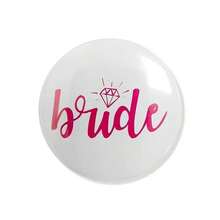 2 piezas de broche nupcial/dama de honor rojo, decoración de fiesta con cristal rojo y blanco