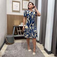 Vestido Midi Barrado plissado  Estampa total  Padrão Texturizado  Floral    Tecido    Nó  Botões na frente  Drapeado  Plissado  Plissado    Praia  Noite  Casamento  Escritório  Festa de aniversário  Festa do chá de bebê  Night  Trabalhar  Formal e Noturno