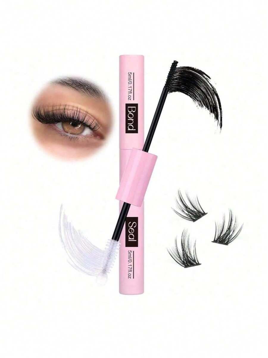 Eyelash Bonding & Sealing 10ml Eyelash Cluster Bonding & Sealing Eyelash Glue, 5ml Take-Out, For False Eyelash Slimming Long-Lasting Waterproof All Day Wear 2-In-1 Lash Adhesive & Sealing For DlY Lash Extension - Bonding and Sealing - View 1