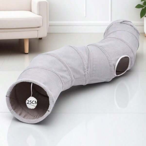 Faltbarer & zusammenklappbarer Haustier-Tunnel, Tunnel-Komponenten, Katzenspielzeug-Haus, Innen-/Außenbereich Selbstunterhaltung für Katzen, einfache Montage & Aufbewahrung, ermöglicht Katzen unabhängiges Spielen, Katzentunnel, Katzenspielzeug zur Unterhaltung, ideales Weihnachts- & Halloween-Geschenk für Haustiere!