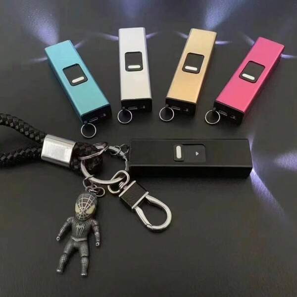 Rechargeable Flashlight (Black) With Random Data Cable USB/Type-C (The Data Cable Is Randomly Combined In Black And White) Multiple Modes, Universal Powerful Mini EDC LED Flashlight,Valentine's Day Gifts For Men, Women, Boys, Girls, Boyfriends, Girlfriends. Ideal Father's Day Gifts For Boyfriends, Men, Husbands, Fathers.
