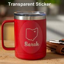 Nhãn dán hình bầu dục tùy chỉnh - Nhãn dán logo cá nhân hóa cho cốc cà phê, gói quà và bao bì thương mại - Giấy chất lượng cao, thiết kế tùy chỉnh, nhãn dán quà tặng sinh nhật, nhãn dán dễ thương, nhãn dán bao bì phù hợp cho các sản phẩm thủ công thương mại và cá nhân, đồ dùng học tập, chuẩn bị năm học mới, tự làm. - trắng - Xem 4