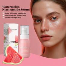 30ml/60ml Watermelon Niacinamide Facial Serum, Moisturizing, Firming, Brightening Skincare - Pink - View 4