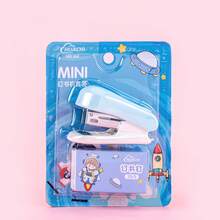 1 Set Pastel Color Mini Stapler With Staples, Lightweight And Convenient, Metal Binding, Suitable For File And Paper Organization, Ideal For Office, Study And Back To School Use - Multicolor - View 13