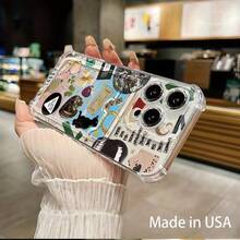 Funda transparente para teléfono con ranura para tarjetas, compatible con phone 16, 15, 14, 13, 12 y 11 - Colores mixtos 1 - Ver 6