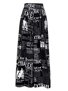 Pantalones diarios de talle alto con estampado aleatorio y diseño minimalista, elegantes para el verano/primavera, para mujeres