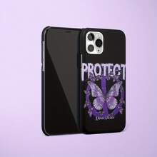 Funda para teléfono, 1 unidad, morada, estilo vintage, de alta gama, con acabado mate premium, compatible con phone 16 Pro/15/14/13/12/11. - Negro - Ver 6