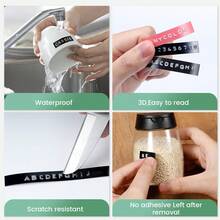 Phomemo 1 Set E975 Embossing Label Maker Machine With 6 Tapes Of 9mm/ 3/8" Label Tapes(3*Black/1*Pink/1*Blue/1*Green), Portable Retro Embossed Label Maker Writer, Mini Embosser Label Maker With 6 Rolls Embossing Label Tapes For Home,Office DIY And Crafting