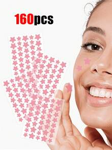 2000pcs Star-Shaped Face Stickers - Gentle, Non-Irritating, Decorative Stickers, Waterproof & Breathable, Essential For Daily Face Stickers, Portable, Suitable For Travel, Gatherings, Makeup Tips, Photo Props, Available In 1400/1120/560/280pcs - Multicolor - View 11