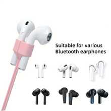 Cordón antideslizante y antiperdi da para auriculares inalámbricos Bluetooth de silicona, con imán universal para deportes al aire libre