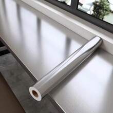 1 Roll Of Metal Texture Self-Adhesive Vinyl Wall Paper, Viscous Wallpaper, Silver/Gold Metal Stainless Steel Texture Decorative Film, Refrigerator, Dishwasher, Disinfection Cabinet Furniture Decoration, Cabinet And Dining Table Color Change Renovation Decoration,Peel And Stick Wallpaper