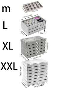 7/5/3-Layer Drawer Jewelry Box, Transparent Acrylic Jewelry Storage Box, Jewelry Earrings Rings Necklace Bracelet Pendant Storage Display Organizer, Cosmetics Storage Box, Organization And Storage, Stackable Storage Box Storage Rack ,Jewellery Box,Pouch,Makeup Brush Holder,Brush Holder,Perfume Organiser,Pouch Bag,Gifts For Women,Christmas Gifts,Gift Ideas For Women - Multicolor - View 8