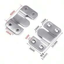 10 sets de supports de fixation d'images emboîtables, pinces en acier inoxydable pliées en Z avec 40 vis - Supports muraux ultra-résistants pour grands cadres, connecteurs de meubles, supports de canapé et de tête de lit, solution de fixation d'images | Design emboîtable | Pinces en métal durables, quincaillerie de fixation d'images